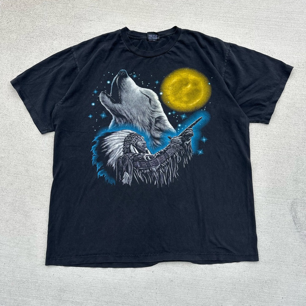 Native indian print t shirt